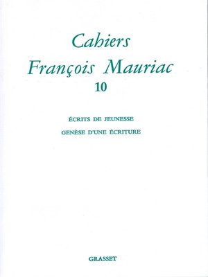 cover image of Cahiers numéro 10